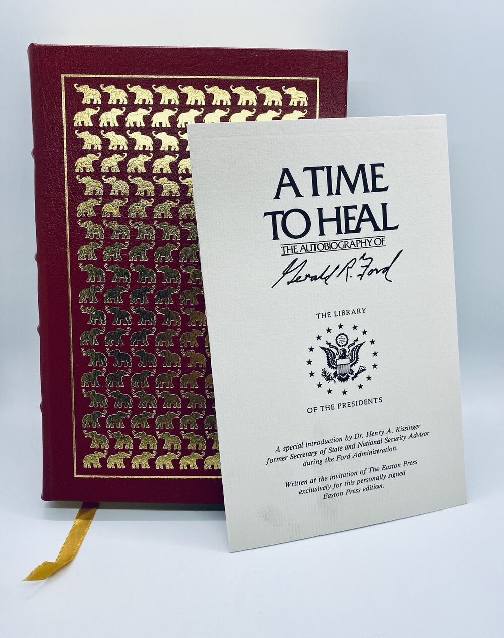 A Time to Heal Autobiography of President Gerald Ford SIGNED Easton Press 1987